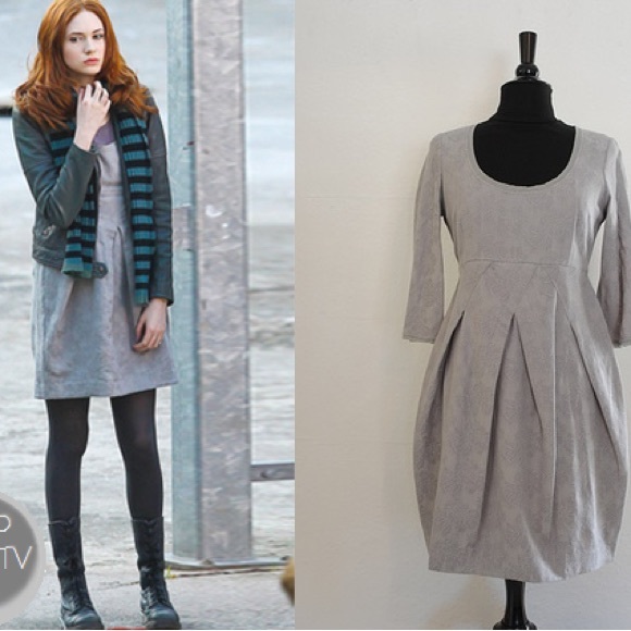 Noa Noa West End Wool Dress in Mist Melange - Picture 2 of 9